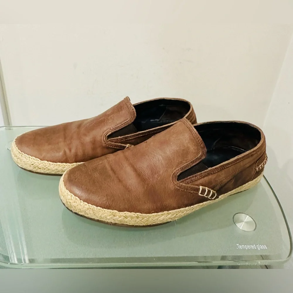 Cole Haan Slip On Loafers Shoes‎ Brown Leather Men’s Size 8,5 M